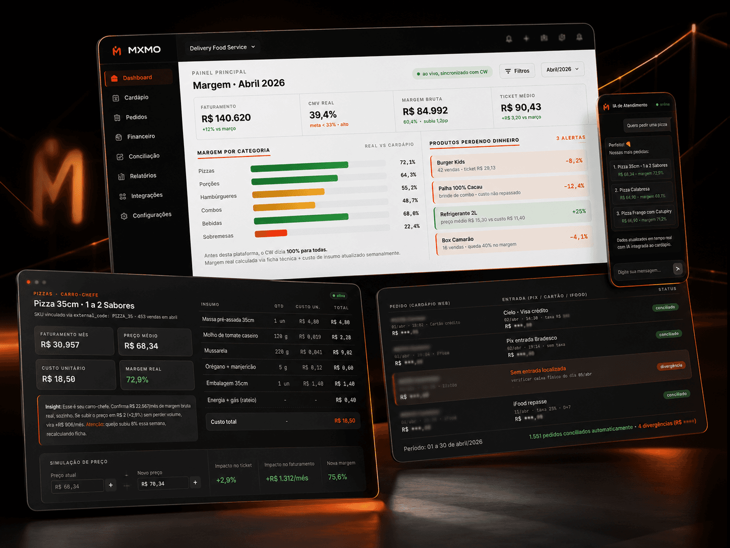 Caio's Delivery · financial-operational platform